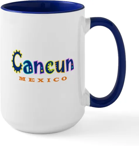 Vista 9 de CafePress Cancun - Taza grande de cerámica para café, 15 oz (15.0 fl oz)