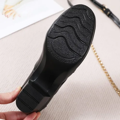 Vista 7 de Mocasines para mujer, casuales, cómodos, zapatos de tacón para mujer, mocasines y zapatos de trabajo para oficina, zapatos de negocios elegantes