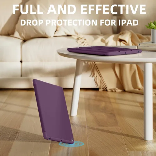 Vista 7 de Akkerds - Funda Compatible con iPad de 10.2 Pulgadas 2021/2020/2019, para iPad de 9ª/8ª/7ª Generación con Soporte para Lápiz, Funda Protectora