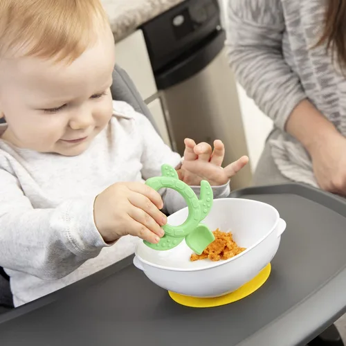 Vista 10 de Dr. Brown's Tazones de succión fuertes antideslizantes para bebés y niños pequeños, alimentación LED para bebés, paquete de 2, sin BPA, 4 meses