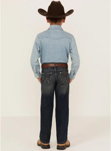 Vista 3 de Wrangler Boys Retro Relaxed Fit Boot Cut Jeans