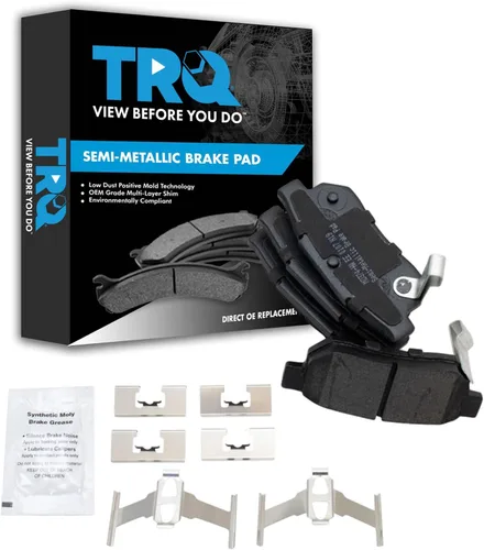 Vista 92 de TRQ Pastillas de freno delanteras semi metálicas compatibles con Ford Expedition 2018-2021 F-150 2018-2020 Lincoln Navigator 2018-2022