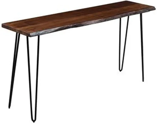 Vista 8 de Jofran Nature's Edge - Mesa de comedor de granja de 72 pulgadas, mesa de comedor de madera maciza para hogares modernos, color castaño