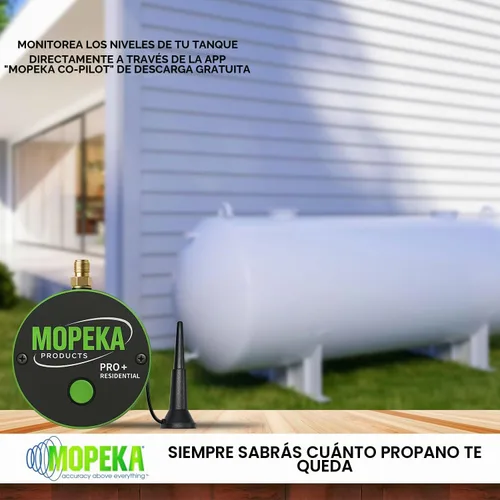 Vista 4 de Mopeka Pro + Sensor Celular - Sensor Ultrasónico Bluetooth y Celular Para Tanques de Propano de Acero - Perfecto Para Tanques de Propano - Hasta