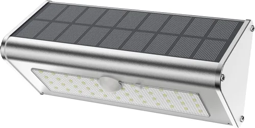 Vista 9 de Luces solares inalámbricas superbrillantes de 48 LED de 1100 lúmenes, a prueba de agua, luces solares de radar para exteriores, carcasa de aluminio