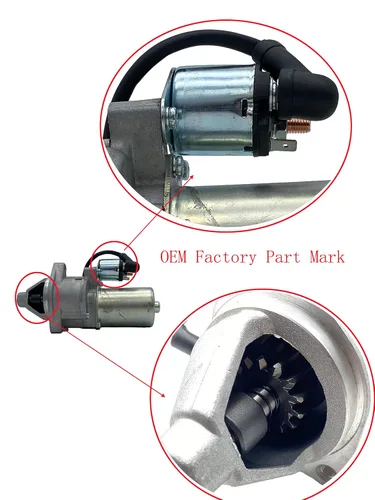 Vista 4 de YAMAKATO GX340 GX390 Motor de arranque con solenoide para Honda Electric Start Toro Dingo 11-13HP 128000-2750, 31210ZB80130, 31210ZE3013