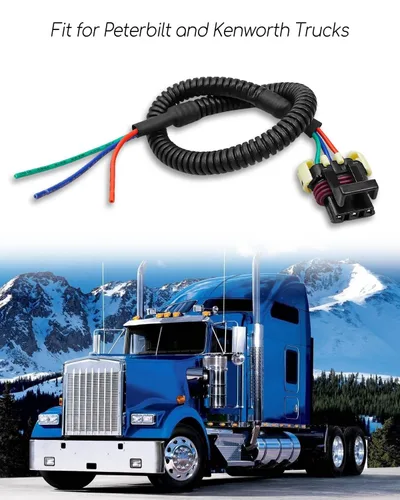 Vista 5 de Conector de coleta de extremo de reparación de cable con sensor de nivel de refrigerante bajo apto para Peterbilt y Kenworth reemplazar N9267001