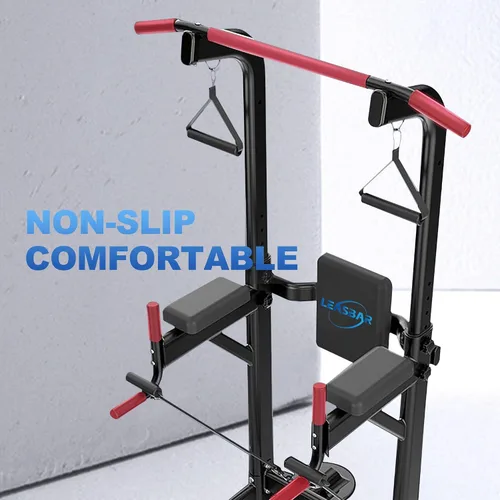 Vista 13 de Pull Up Dip Station for Home Gym, Power Tower with Backrest, Adjustable Height Pull Up Bar Stand, Multifunctional Strength Training Fitness Workout