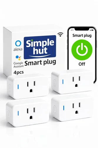 Vista 10 de Enchufe inteligente compacto, funciona con Alexa y Google Assistant, aplicación Smart Life y control de voz, monitoreo de energía, programación