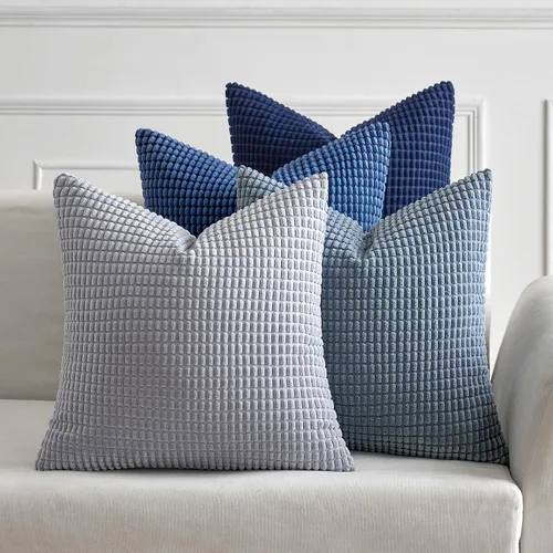 Vista 8 de MIULEE Farmhouse - Juego de 4 fundas de almohada decorativas de 16 x 16 pulgadas, color marrón y verde Modern Natural Rustic Throw Pillows Neutral