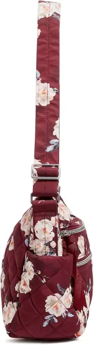 Vista 4 de Bolso tipo cartera de sarga con triple cremallera para mujer