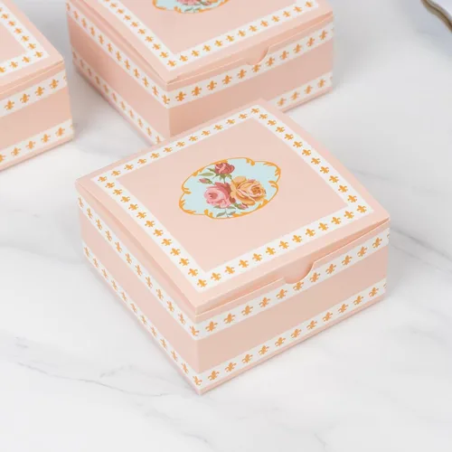 Vista 14 de Efavormart - Paquete de 25 cajas de regalo impresas en oro negro con texto en inglés "Thank You", 4 x 4 x 2 pulgadas, cajas de regalo de cartulina