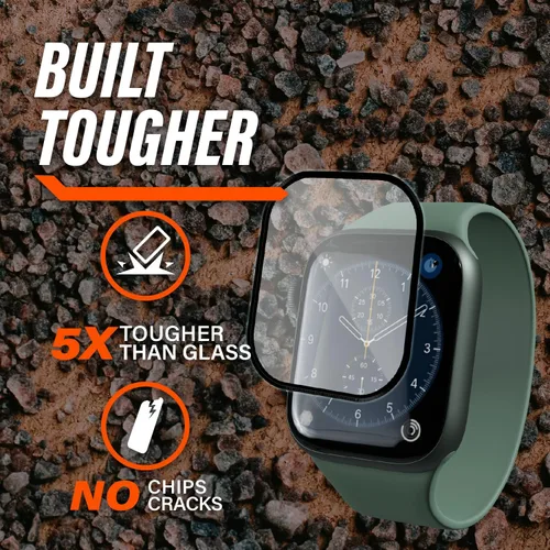 Vista 5 de Gadget Guard Protector de pantalla de vidrio para Apple Watch 9, 8, 7, 1.772 in [Pro-Active inastillable], protector de pantalla de vidrio templado
