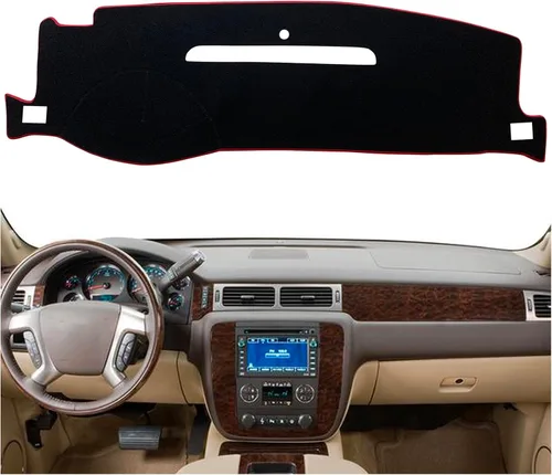 Vista 7 de Funda de tapete para salpicadero de ajuste personalizado para Chevy Chevrolet Silverado/GMC Sierra Truck 2007-2013, compatible con Chevy Suburban
