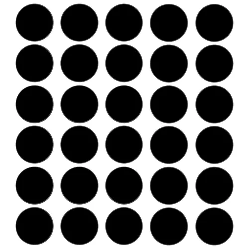 Vista 11 de 30 discos acrílicos negros de 1 pulgada en blanco circular, tableros redondos de acrílico de 0.04 pulgadas de grosor, paneles de plástico