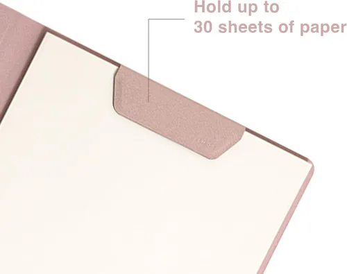 Vista 3 de LHiDS Creative Magnetic Business Portfolio Lite - Organizador de portafolio de currículum con portapapeles, clip para papel, bloc de escritura