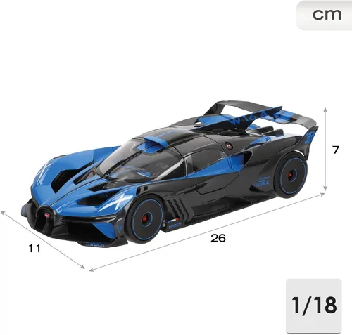 Vista 3 de Bburago 1:18 Bugatti Bolide, Azul
