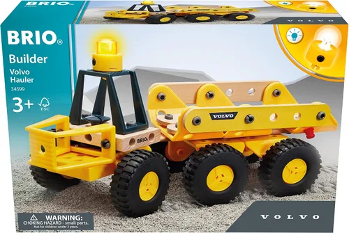 Vista 2 de BRIO Builder - 34599 Volvo Hauler Juguete educativo de construcción para niños a partir de 3 años