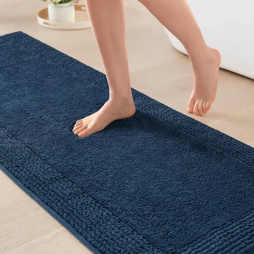 Vista 23 de Madison Park Splendor - Alfombra de baño reversible 100% algodón con mechones - 3000 GSM calidad hotelera lujosa felpa de pelo medio alfombrilla
