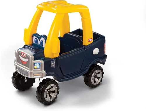 Vista 8 de Little Tikes Black Taxi Cozy Coupe Riding Game with Horns That Really Works, Snap Switch and Tank Lid