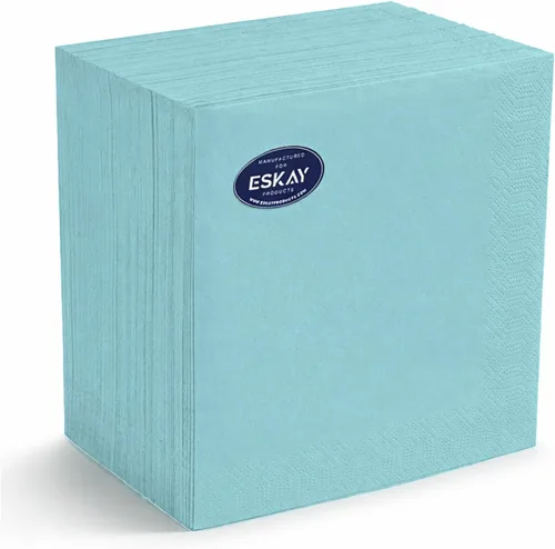 Vista 40 de Servilletas negras para bebidas, servilletas de papel desechables de 3 capas para bar, cóctel, bodas, cumpleaños, fabricadas en la UE, (20 unidades)