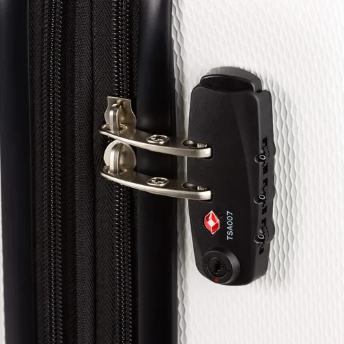Vista 6 de SWISSGEAR 7272 - Maleta rígida y expandible con ruedas giratorias, Blanco), 7272100156