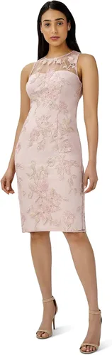 Vista 3 de Adrianna Papell Vestido tubo bordado floral para mujer