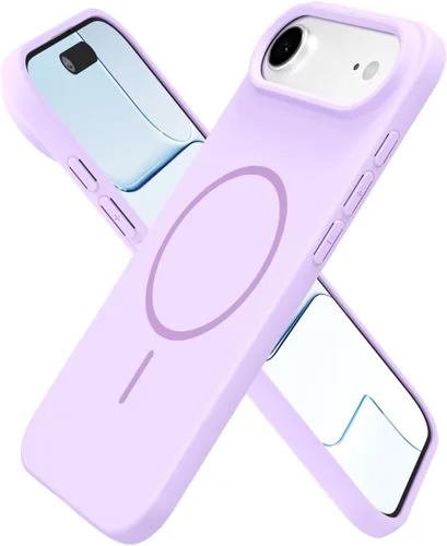Vista 77 de Oakxco Funda de Silicona Mag Safe para iPhone 12 Pro Max, Funda Magnética Delgada y Fina Compatible con Carga Inalámbrica MagSafe, Bonita Funda
