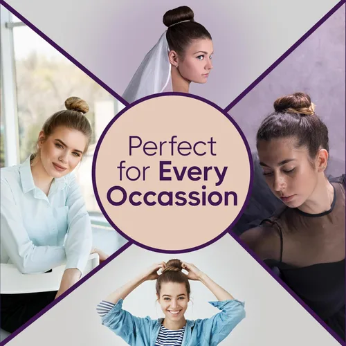 Vista 8 de Creador de moños para el cabello y accesorios para mujeres y niños - Clip fácil para cabello largo - Herramienta para torcido francés - Soporte