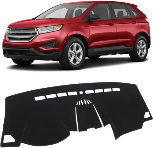 Vista 46 de KUST Funda negra para salpicadero compatible con Tesla Modelo Y Modelo 3 2017-2023, accesorios para el modelo Y Modelo 3, tapete antideslizante
