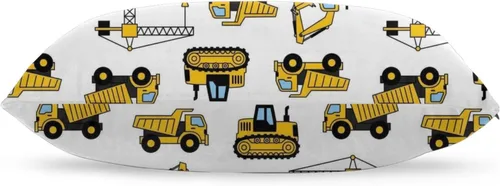 Vista 7 de Funda de cojín rectangular de terciopelo de felpa para cama, sofá, silla de oficina, compatible con equipos de construcción, carretillas elevadoras