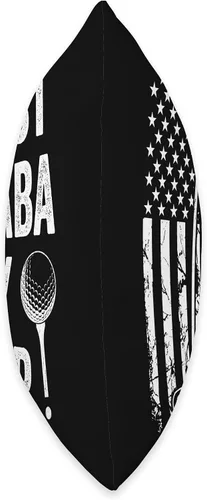 Vista 2 de Best Dad By Par Golfing Apparel by AlphaONE Best Baba by Par - Cojín de golf para papá con bandera de Estados Unidos, 16 x 16 pulgadas, multicolor