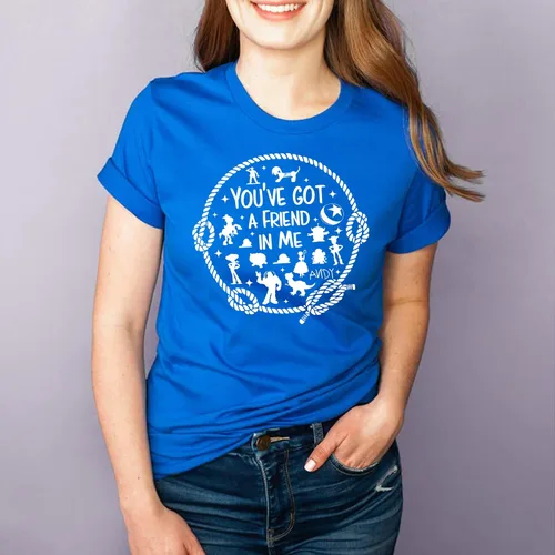Vista 2 de You've Got A Friend in Me - Camiseta de manga corta para mujeres y hombres, camiseta unisex con estampado de letras divertidas