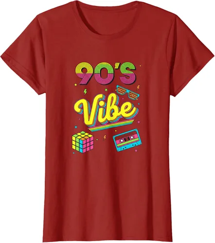 Vista 49 de 90s Nostalgia Retro Apparel - 90'S Vibe Retro T-Shirt Negro