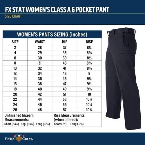 Vista 6 de Flying Cross Women's Fx Stat Ladies Class a T-21 Pkt Pant