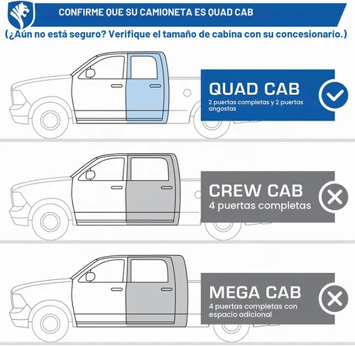 Vista 2 de Tyger Auto Estribos de 3.5 pulgadas compatibles con Ram 1500 2019-2026 (no compatible con 19-24 Classic) Quad Cab TG-SS2D35128 Barras Nerf