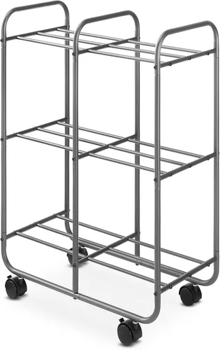 Vista 10 de Carrito con ruedas con 3 estantes para almacenar utensilios para hacer la colada, de Whitmor