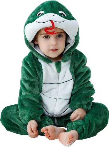 Vista 18 de Disfraz infantil de Halloween para cosplay, traje de animal con capucha para niños Mono