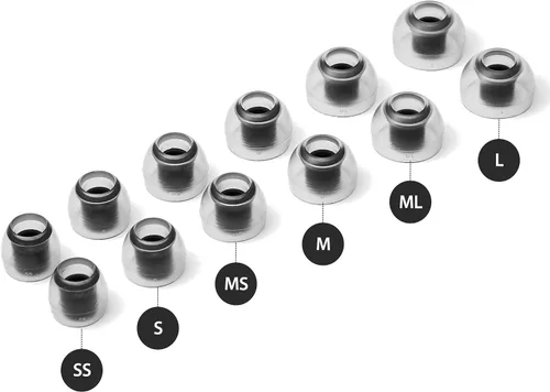 Vista 7 de AZLA Crystal Standard (L) - Puntas para auriculares inalámbricos - Consejos de reemplazo de auriculares con cancelación de ruido - Eartips