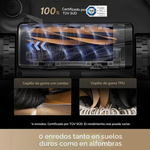 Vista 4 de DREAME L40s Ultra Robot Aspiradora y Fregona, Auto-Vaciado, Auto-Limpieza de la Fregona, Succión de 1,900 Pa, DuoBrush 100% Anti-enredos, Fregonas