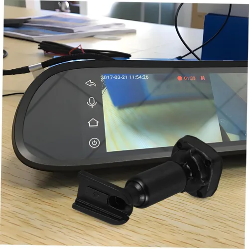 Vista 4 de PRETYZOOM Soporte de montaje en espejo retrovisor para cámara de salpicadero, accesorio interior ajustable del vehículo con base de consola central
