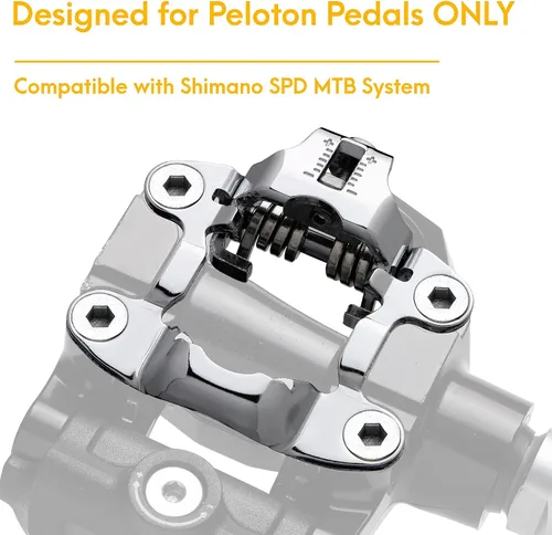 Vista 2 de Venzo Clips para dedos de bicicleta para bicicleta, adaptadores de pedal de bicicleta de ejercicio para interiores, compatible con pedal