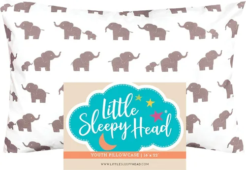 Vista 84 de Funda de almohada para jóvenes Little Sleepy Head - 100% funda de almohada de algodón y hipoalergénica - Funda de almohada envolvente de ajuste