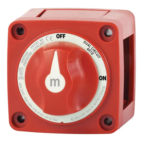 Vista 9 de Blue Sea Systems 6008200 Serie m-Series Mini Interruptor de batería Selector de 3 posiciones, negro