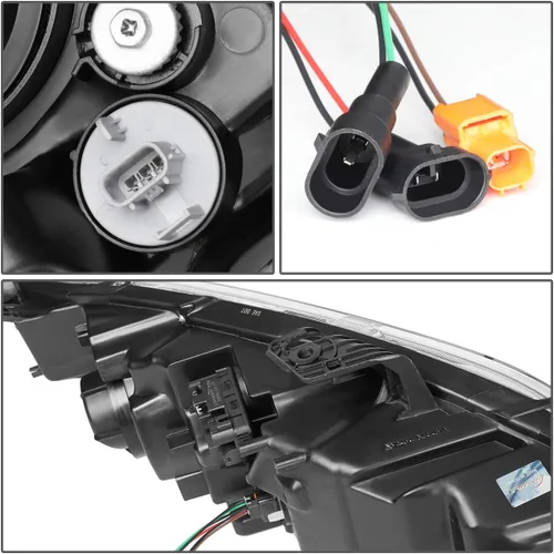 Vista 5 de Auto Dynasty Par de lámparas LED DRL estilo DRL secuencial para faros delanteros compatibles con Honda Civic 16-18