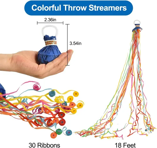 Vista 2 de BEISHIDA Streamers Popper Lanzador de Serpentinas de Mano Confeti Sin Desorden para Año Nuevo 2026 Día de San Patricio Celebración de Pascua