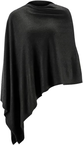 Vista 45 de Fomolom Ponchos para mujer, versátil, ligero, tejido sólido, chal envolvente, bufanda, accesorios para mujer