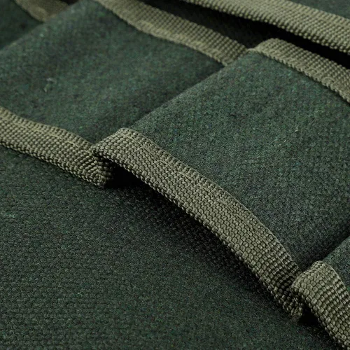 Vista 9 de Bolsa de herramientas de jardín, organizador de almacenamiento multifuncional portátil para jardinería, bonsái, lona verde, 10 bolsillos, 23.6 x