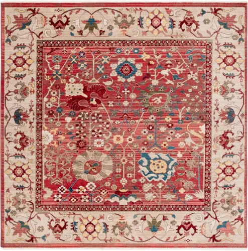 Vista 16 de SAFAVIEH Kashan Collection - Alfombra de área de 2 x 3 pies, color beige y gris pardo, diseño oriental tradicional, no desprende pelusa y de fácil