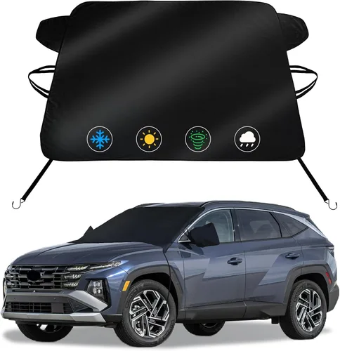 Vista 28 de Cubierta de nieve para parabrisas para Toyota Sequoia 2023-2025 2026/Toyota Tundra 2022-2025 2026 Limited SR5 Platinum TRD Pro Pickup Cubierta